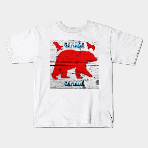 Canada Kids T-Shirt by Nicoart2077